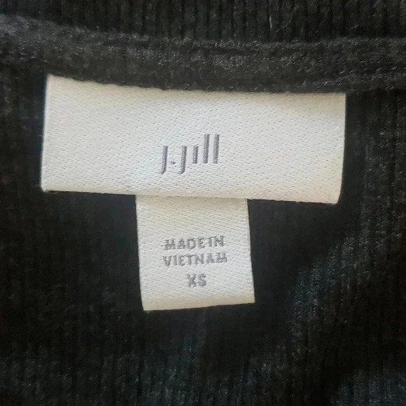 Knit Wrap Dress Gray Minimalist Career Office Slip-On Pockets Soft Stretch Midi - Picture 8 of 10